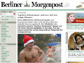 Foto und Text ber das Weihnachtsbaden auf morenpost.de